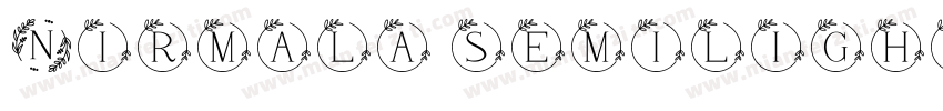 Nirmala semilight字体转换